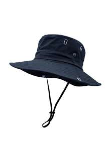 1 Pc Women's Solid Color Casual Retro Party Streetwear Polyester (Polyester) Other Wind Resistant UV Protection Decorative Outdoor Mountain Climbing Hat, Summer Fishing Sun Hat, Breathable Sun Visor, Cycling Bucket Hat, Spring Summer