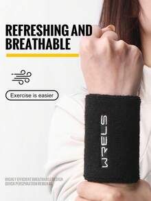 1 pieza/1 pieza Muñequeras para tenis/baloncesto/bádminton, protectores deportivos, bandas para el sudor, muñequeras de gimnasio - Multicolor - Ver 7