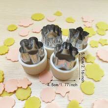 14 件不锈钢蔬菜水果装饰模具、蝴蝶设计制作模具、饼干切割模具、可爱卡通动物和花朵形状沙拉 DIY 模具