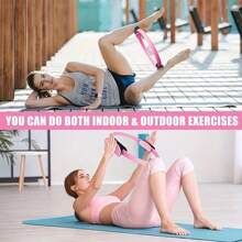 6 pièces Ensemble de base Pilates pour femmes - comprend une sangle de hanche pour Pilates, un ballon de yoga de 25 cm, un bloc de yoga, une sangle de hanche pour exercices des fessiers (Remarque : la surface en mousse peut présenter des bosses ou des rayures pendant le transport, ce qui est normal)