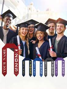 1pc Custom Multi-Color Graduation Shawl, Elegant Graduation Shawl, Elegant Graduation Honor Shawl, Graduation Honor Belt, Very Suitable For Graduation Ceremony,Multi-Functional, Ornamental,Reusable,Exquisite,Stylish,High-Quality,Colorful,Modern,Custom,Personalized,Unique,Ideal Gifts For Him,Ideal Gifts For Her,Boyfriend,Dad,Girlfriend,Mom,Family,Friends,Tea Room,Home,Garden,Office,For Anniversaries,For Valentine's Day,For Mother's Day,For Birthdays,For Father's Day,For Graduation,For Weddings,For Housewarming