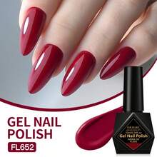 FOUR LILY 10ml 高饱和度红裸粉色凝胶指甲油 - 持久耐用的UV/LED凝胶指甲油，适用于美甲沙龙和DIY美甲 - 彩色 - 查看 13