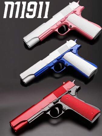 Toy Gun Soft Bullet Pistol - Semi Automatic Pistol, Rapid Shooting, Automatic Shooter, Outdoor Shooting Game, Soft Bullet Gun Toy - With Body Shooter And Automatic Rebound Function, Gun Toy, Birthday Gift