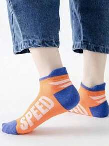 5 pares de calcetines deportivos de moda para niños, calcetines de tobillo delgados y transpirables de malla para verano, calcetines cortos versátiles y deportivos