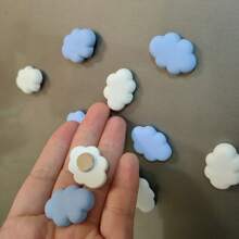 Set de 10 piezas de imanes de nevera con forma de nube - Imanes decorativos para cocina, oficina, pizarra, armario y lavavajillas - Ideal para decoración del hogar y regalo para vacaciones, San Valentín, Día de la Madre, Día del Maestro, Acción de Gracias, Navidad, Vuelta al cole