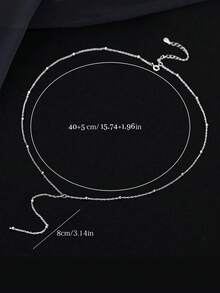 925纯银Y形项链，优雅性感，精致锁骨链，女士珠宝礼物，派对配饰