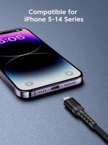BinBoom Fast Charging Mfi Certified Lightning Cable Compatible With Iphone 14/13/12/11 Pro Max/Xs Max/Xr/Xs/X/8/7 Plus, For Ipad, And For Airpods