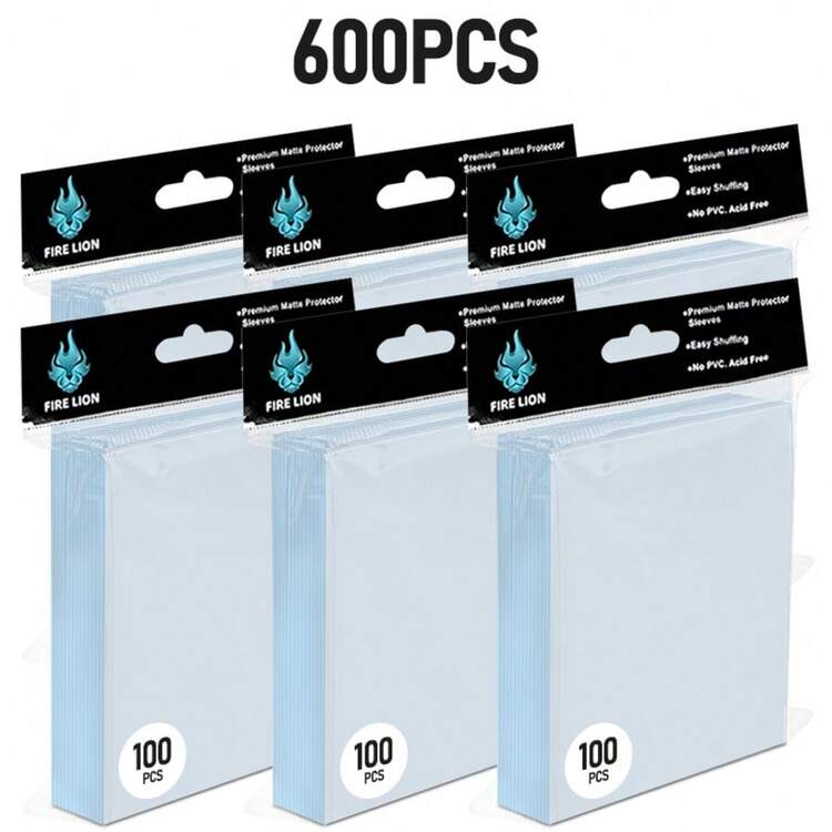 1000/600/500 piezas de Fundas de tarjetas con luz azul, adecuadas para coleccionar cartas de juego, cartas de trading, protectores de tarjetas de plástico para béisbol, MTG, tarjetas deportivas - Varios tamaños - Añade 2