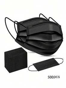 50/100pcs Disposable Masks, Face Masks, 3-Layer Protective Disposable Masks, Filtering Protective Face Shield, Suitable For Adult Men And Women, High Quality, Comfortable And Soft Inner Layer For Easy Breathing, Dustproof And Sun Protection, Thickened