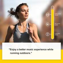 LIFEBEE Kabellose Sport Ohrhörer mit Mikrofon und LED Ladeetui - Echter Stereo Sound und Ohrbügel Design für Laufen und Workouts