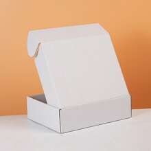 10 个白色纸盒，多种尺寸可选，3 层瓦楞纸运输箱，用于产品包装和邮寄，适合小型企业和个人使用 - 白色 - 查看 7