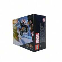 LEGO 76260- Super Héroes-Motocicleta Duo Bloques de Construcción día del Niño Regalo