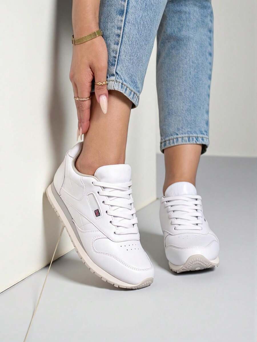Classic Women'sSports Shoes - White - View 1