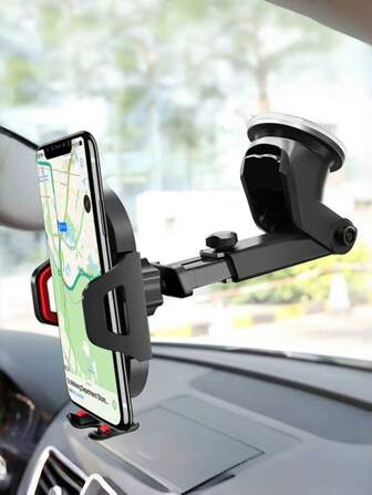 Suction Cup Car Mount Holder, GPS Phone Holder, Compatible With IPhone 13 12 11 Pro Max X 7 8,