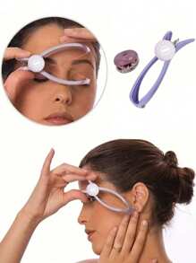 1 Peça Removedor de Pelos Faciais, Ferramenta de Depilação a Mola para Bochechas, Sobrancelhas e Queixo, Ferramenta de Beleza DIY Portátil para Mulheres, Não Impermeável, Baixa Alergenicidade, para Uso Facial, Produtos e Acessórios para Cabelo para Barbearia, Salão de Beleza, Essenciais de Viagem