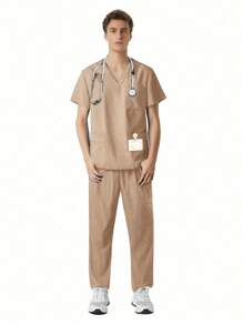 Krankenschwester Rollenspiel Kollektion - 2 Teiliges detailliertes Outfit VIP Konventionskostüm (Nur Trockenreinigung)