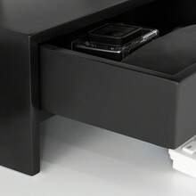 SoBuy BBF02 Monitor Screen Stand Monitor Riser Screen Riser Monitor Stand With 2 Drawers White WHT Approx.: 47x11x18cm - Black - View 4