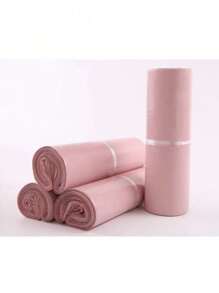 100/50/10 piezas Bolsas de empaque de unicolor impermeables y gruesas, bolsas multifuncionales simples adecuadas para la escuela, la oficina, el envío y el regreso a clases