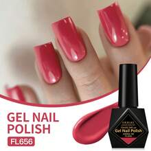FOUR LILY 10ml 高饱和度红裸粉色凝胶指甲油 - 持久耐用的UV/LED凝胶指甲油，适用于美甲沙龙和DIY美甲 - 彩色 - 查看 17