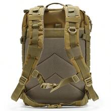 50L Large Tactical Backpack For Men | Outdoor MOLLE 3-Day Survival Backpack | Camping Gear Backpack | Hiking Backpack - Khaki - View 4