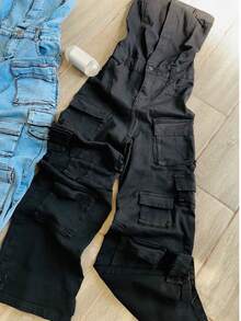 PALAZZO  MULTICARGO  TONO  NEGRO - Negro - Ver 2