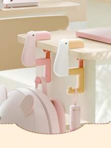 1pcKaoya Desk Side Hanger Portable School Bag Hook Without Hole Drilling Detachable Office Bag Hook