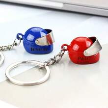 1PC Custom Initial Name Motorcycle Helmet Keyring, Mini Motorbike Helmet Keychain, Personalized Biker Key Ring, Gift For Motorcycle Riders Dad,Multi-Functional,Durable,Ornamental,Reusable,Exquisite,Stylish,High-Quality,Colorful,Modern,Custom,Personalized,Unique