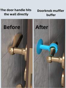 1 Stück Silikon weich elastische Stoßschutz Türgriff Abdeckung, Türknaufpuffer Wand Dämpfer, selbstklebender Silikon Türknaufstopfer