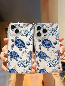 1 个海龟图案 TPU 透明手机壳，适用于 17 Pro Max/17 Pro/17 Air/17/16 Pro Max/16 Plus/16 Pro/16、S25/S24 FE/S24 超防水防震防摔防刮 - 無色 - 查看 1