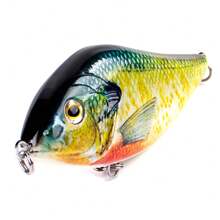 Esche da pesca da 10cm e 45g, hard plastic, galleggianti, per luccio