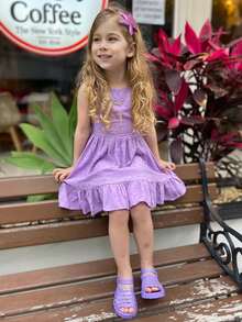 Pópidí Kids Flat Sandals - 紫色 - 查看 3