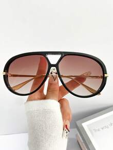 Neue Vintage Oversized Doppelsteg quadratische Modebrillen für Frauen und Männer, vielseitig einsetzbar für Outdoor, Partys, täglichen Lässig-Wear, Strandaccessoires für Frauen, für Sommerurlaub, Outdoor, Reisen