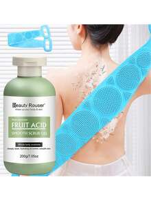 全身清洁护理套装 - 身体磨砂膏 + 浴巾，深层清洁，温和去角质，滋养保湿，丝般柔滑肌肤，持久清新，含薰衣草提取物，适合所有皮肤类型。200g 高容量 - 薄荷綠 - 查看 4