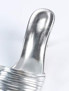 Quadratische Zehenspitze mit dünnem Absatz und Knöchelriemen, modische silberne High Heel Sandalen, quadratische Zehenpartie mit Mehrfachriemen, leicht und bequeme Sommer-Mule-Absätze, geeignet für Party, Urlaub, Pendeln, sexy dünner Absatz mit quadratischer Zehenspitze, Kitten Heels - Silber - Übersicht 8