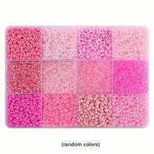 1 Box Of 3mm Glass Seed Beads Jewelry Making Kit For DIY Bracelets, Necklaces, Earrings, Rings, Craft Making, Suitable For Beginners To Learn This Beading Set (Random Colors) - Multicolor - View 13