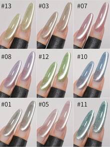 XEIJAYI XEJAYI 12-Color 15ml Cat Eye Gel Nail Polish Set,UV LED Soaking Nail Gel, Semi-Permanent, DIY Salon Quality Nail Art Gel For Spring And Summer - Multicolor - View 3