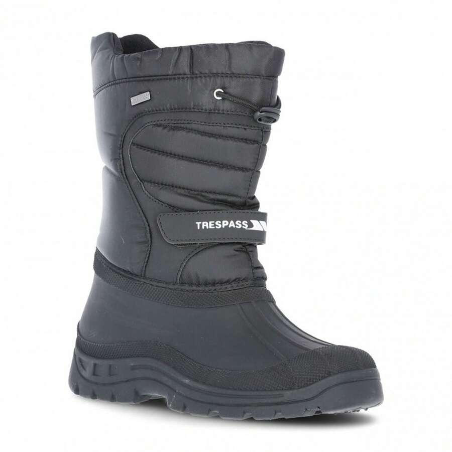 Trespass Unisex Dodo Pull On Winter Snow Boots (Black) - Black - View 1