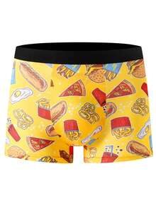 10pcs/Pack Mixed Cartoon Printed Comfortable Soft Casual Elastic Boys' Boxer Briefs Underwear, Suitable For 8-12 Years Old - Multicolor - View 6