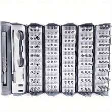 128 In 1 Magnetic Precision Screwdriver Set Computer PC Phone Repair Tool Kit UK - Grey - View 8