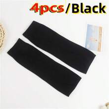 Set de 4 a 6 piezas de mangas de compresión ultra delgadas para pierna, rodilla, tobillo y codo, calentadores deportivos para piernas para hombres y mujeres, accesorios para gimnasio