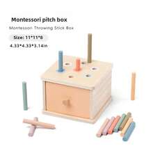 蒙特梭利儿童分类盒，婴儿颜色和形状匹配，精细运动技能训练早期教育玩具，智力开发玩具套装