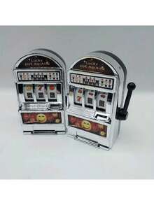 1/2 pezzi Mini slot machine, giocattolo antistress, gioco a premi casuale portatile, regalo divertente, miglior regalo per le vacanze, 2 stili casuali, accessorio da gioco antistress, gadget per feste, adatto per laurea, festa di giugno, festival della birra, compleanno interattivo, regali di Capodanno. Mini design di alta qualità, portatile, può essere utilizzato come decorazione o da collezione. Regalo festivo significativo - Multicolore - Visualizzare 10