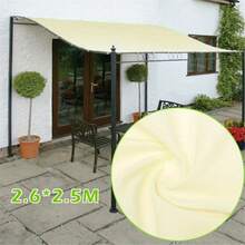 Waterproof Garden Courtyard Sunshade Canopy Replacement Cloth Sunshade Cloth Tent Ceiling Cover Cloth Canopy Beige Sunshade Sail Canopy Roof Replacement Cover Outdoor Waterproof Garden Porch Sunshade Sail - Mustard Yellow - View 1