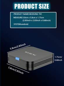 Caja de TV inteligente Android 10 WUDUNG TX1 Mini Allwinner H313 2.4G Wifi 4K HD 2GB 16GB Reproductor multimedia Set Top Box 1G 8G TVBOX