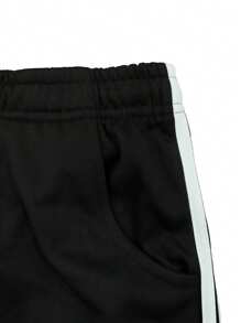 1 Piece Men's Sports Pants, Side White Stripes, Elastic Waist Drawstring, Suitable For Running Fitness, Boxer Shorts, Plain Simple, Suitable For Sports Fitness Friends;
