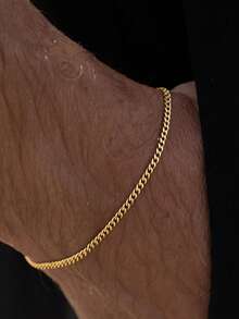 1pc Hip-Hop Punk Street Fashion Braided Chain Men Bracelet - Multicolor - View 9