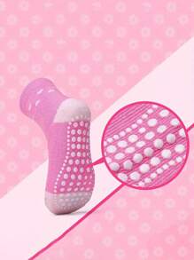 10pairs Children's Baby Girls Non-Slip Toddler Socks Heart Print Crew Socks