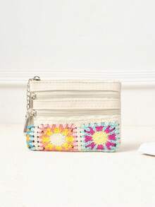 Small Coin Purse Leather Wallet For Woman Zipper Coin Pocket Small Ladies Purse With 3 Compartments & Keychain And RFID Blocking Protection Small & Lightweight Easy To Carry For Women Wallet Mini Wallet Purse Wallet Coin Wallet - Multicolor - View 5