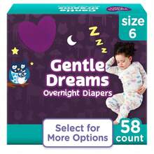 Gentle Dreams Overnight Diapers, Size 6, 58 Count - 58 - View 1