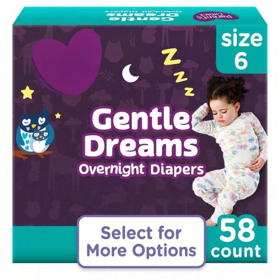 Gentle Dreams Overnight Diapers, Size 6, 58 Count - 58 - View 1